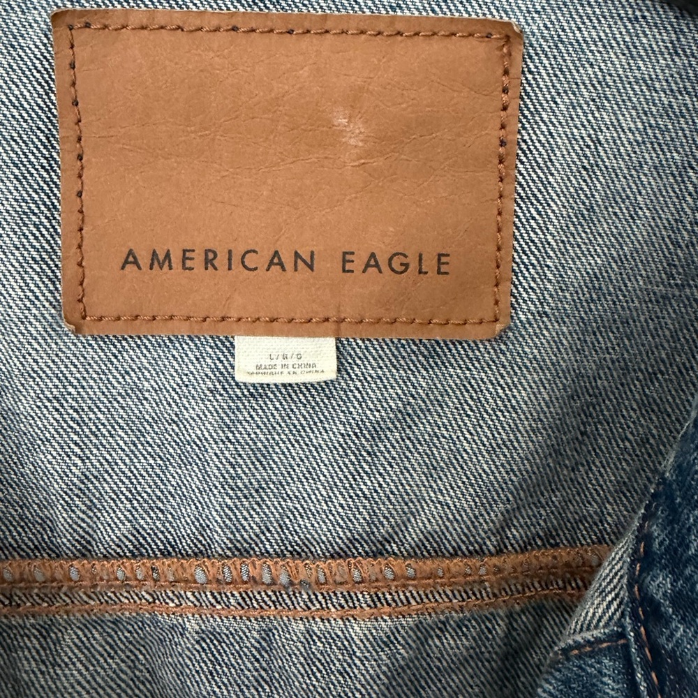 American Eagle Light Blue Denim Jacket - Picture 2 of 4